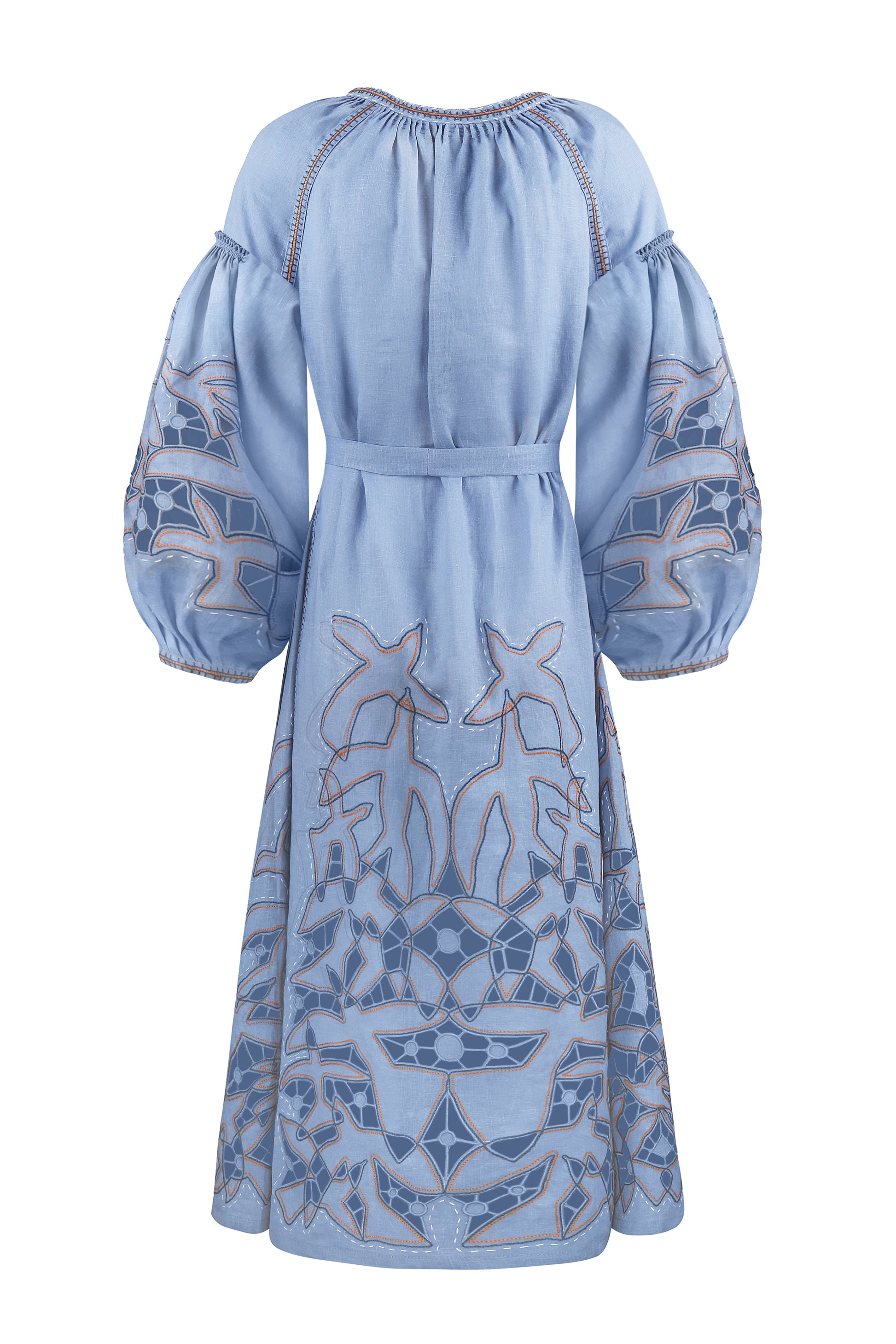 Flying Home midi Dress in Blue My Sleeping Gypsy XS / Blue
