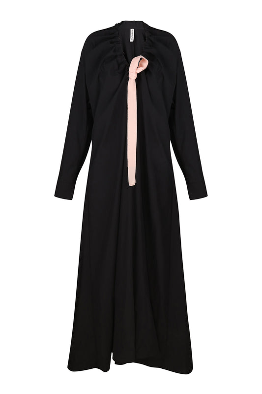Black Dress with Pink Ribbon BOBKOVA