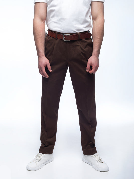 Dark brown cotton pants INDPOSHIV