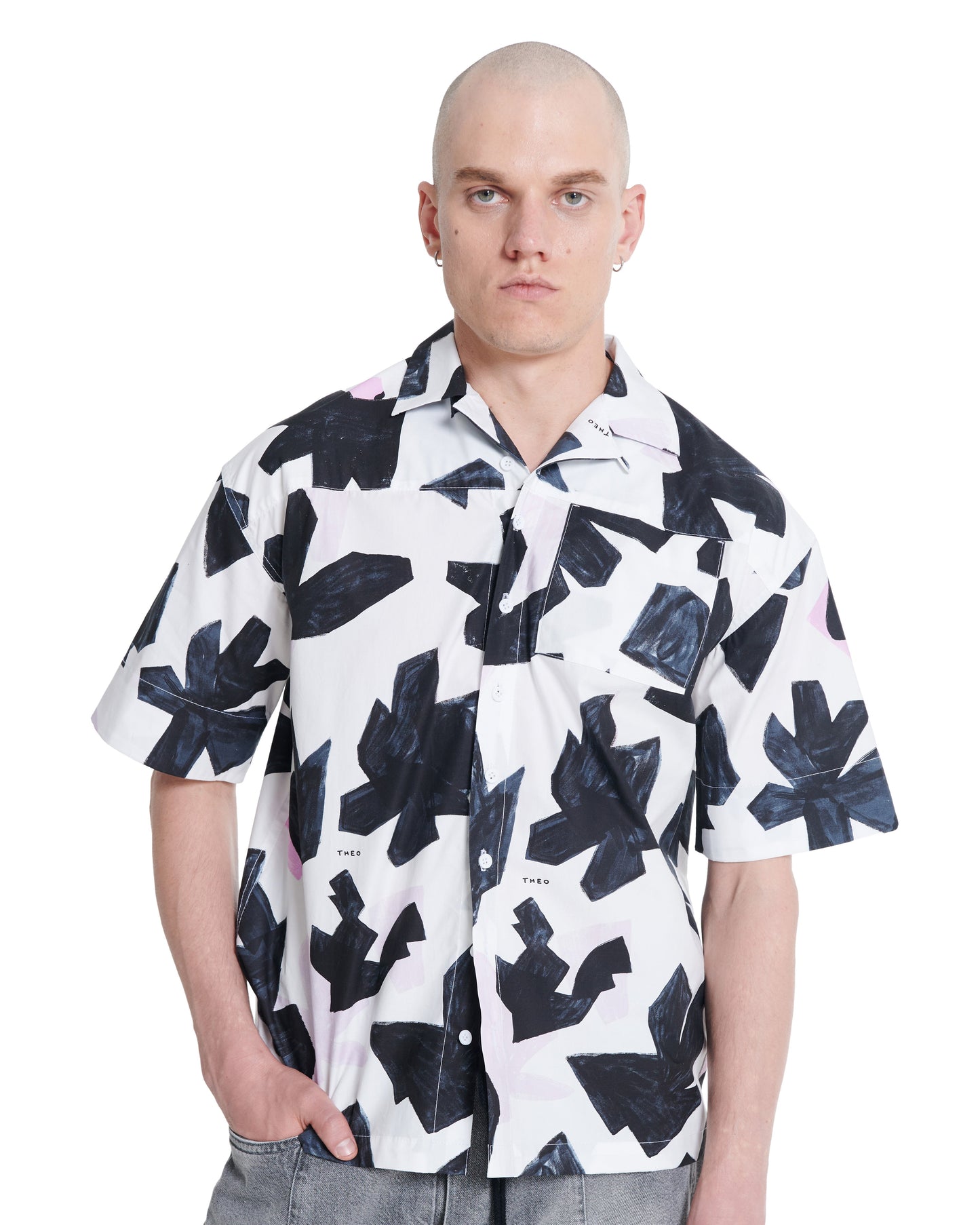 PRINTED CAMP SHIRT THEO