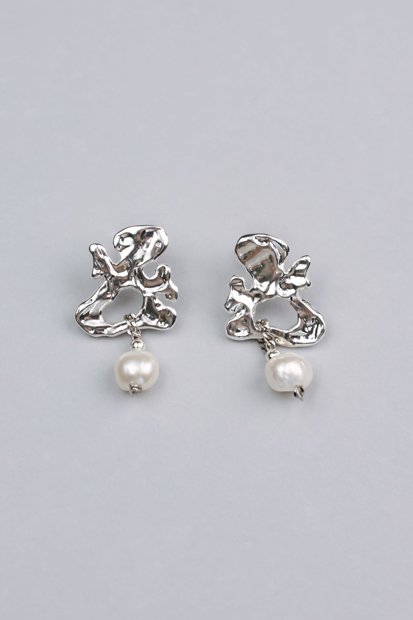 earrings-rosa-white-silver-samokish - image 1