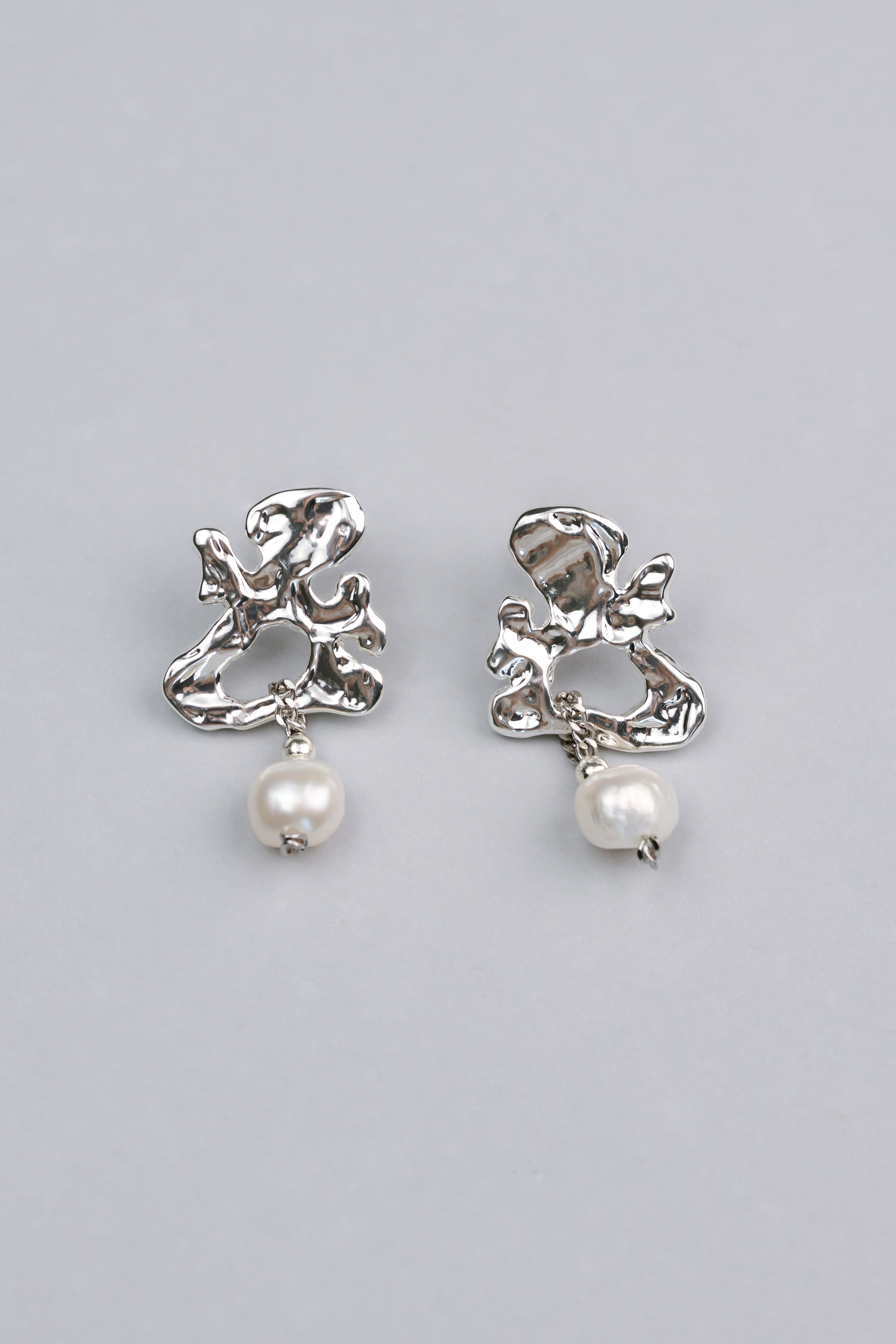 earrings-rosa-white-silver-samokish - image 1