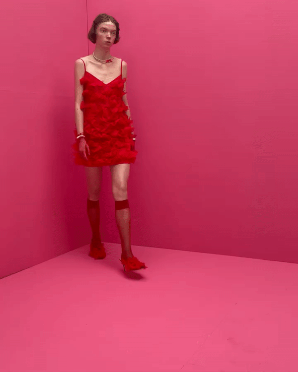 Lulu Dress in red PASKAL