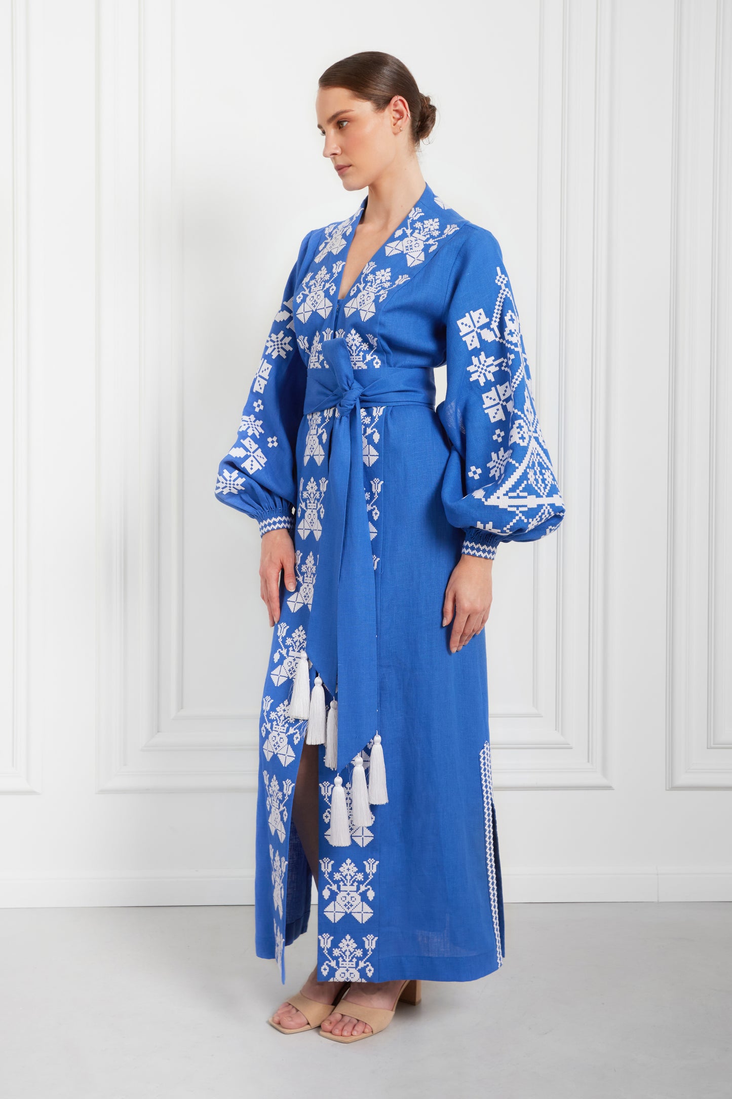 Morning Fog Electric Maxi Dress FOBERINI