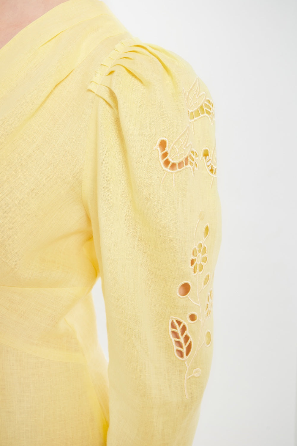 "Tree of love" yellow midi dress FOBERINI