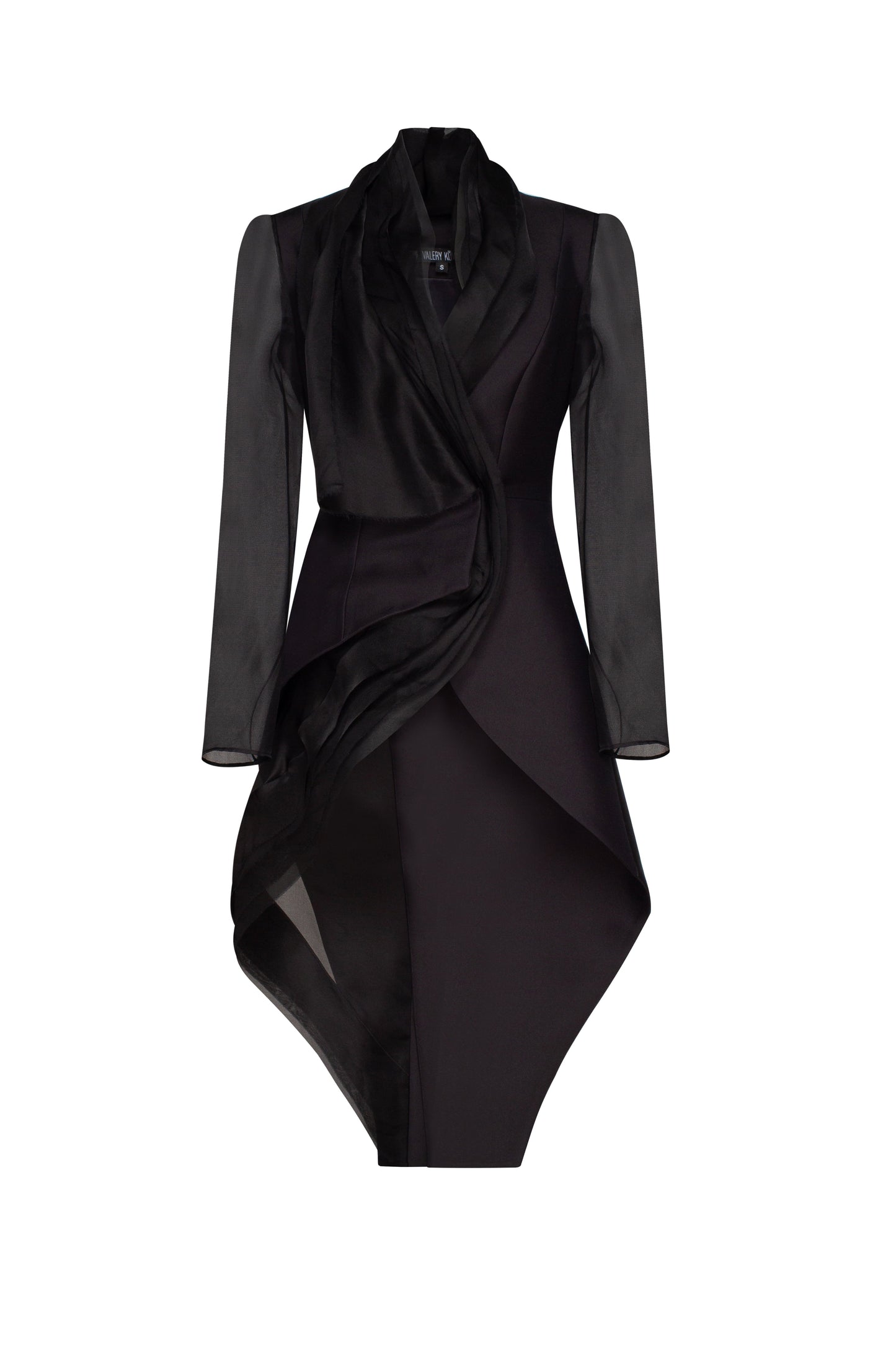 Tuxedo jacket with organza layers VALERY KOVALSKA