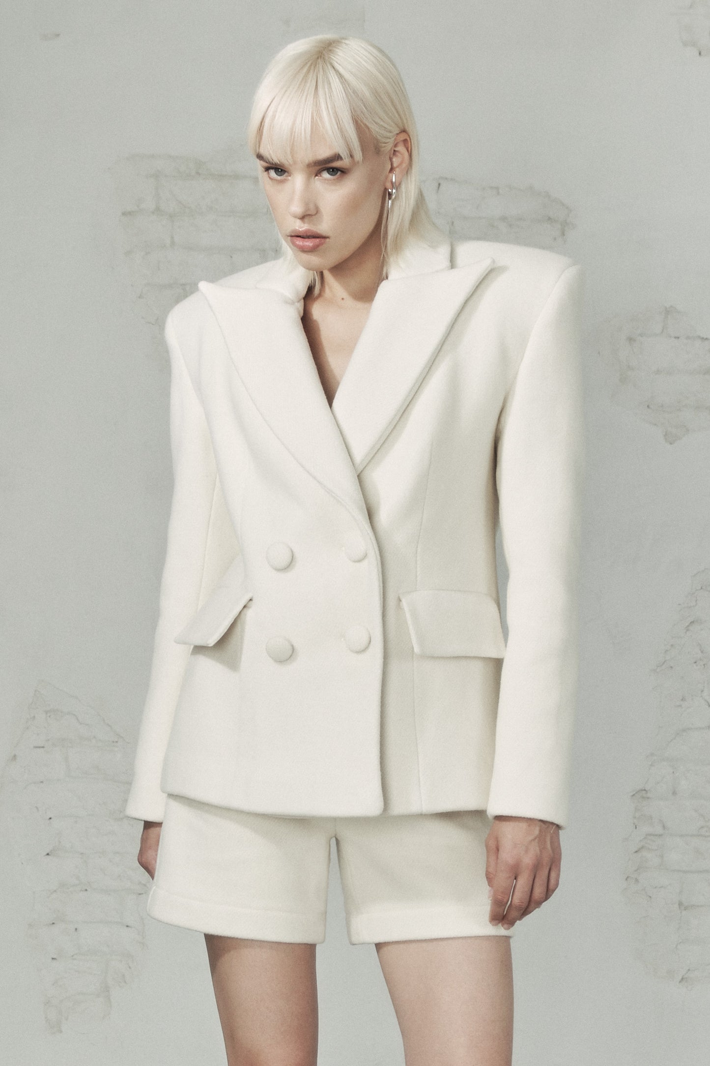 White wool jacket VESTIAIRE D'UN OISEAU LIBRE