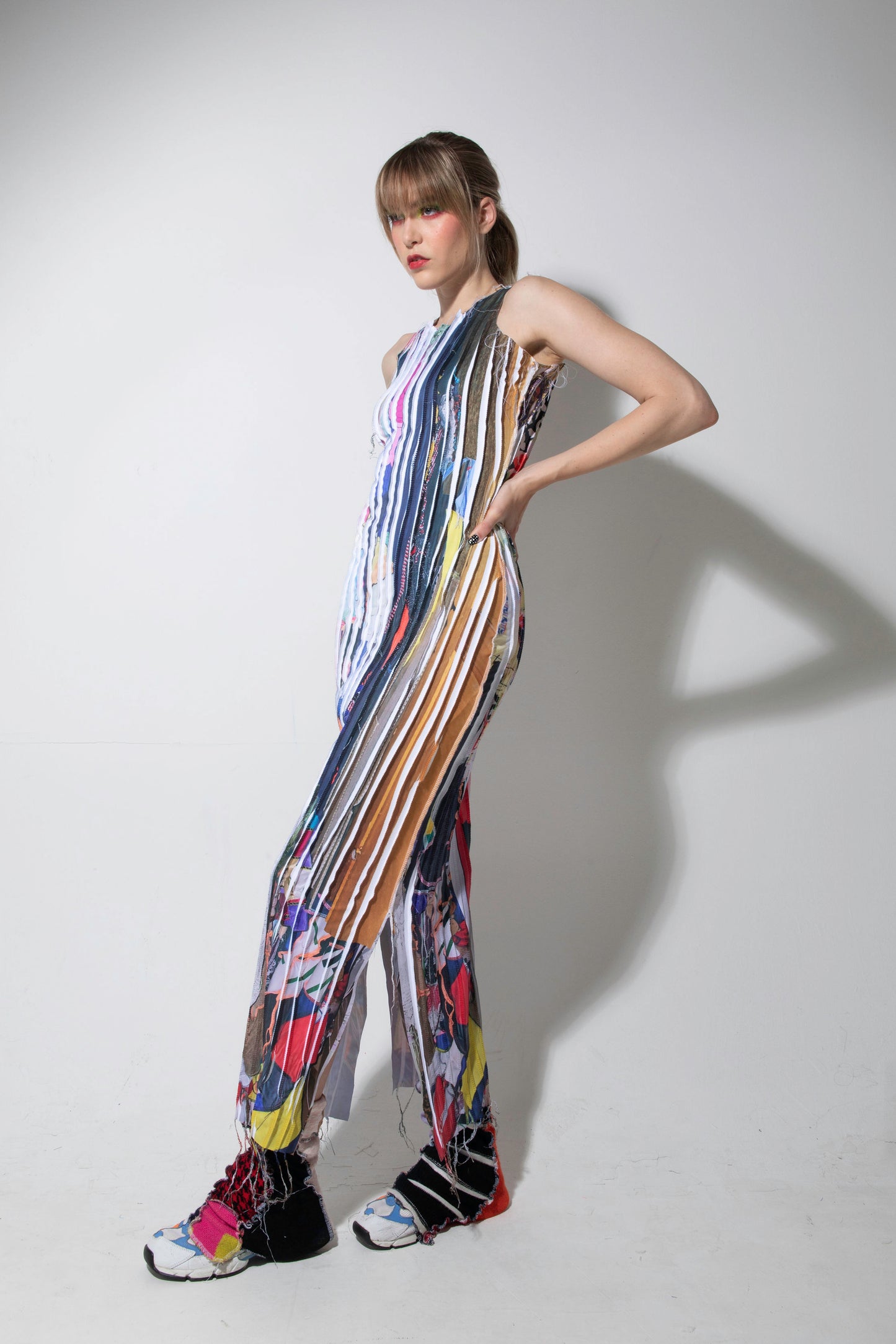 Textured Illusion Dress BORBALA