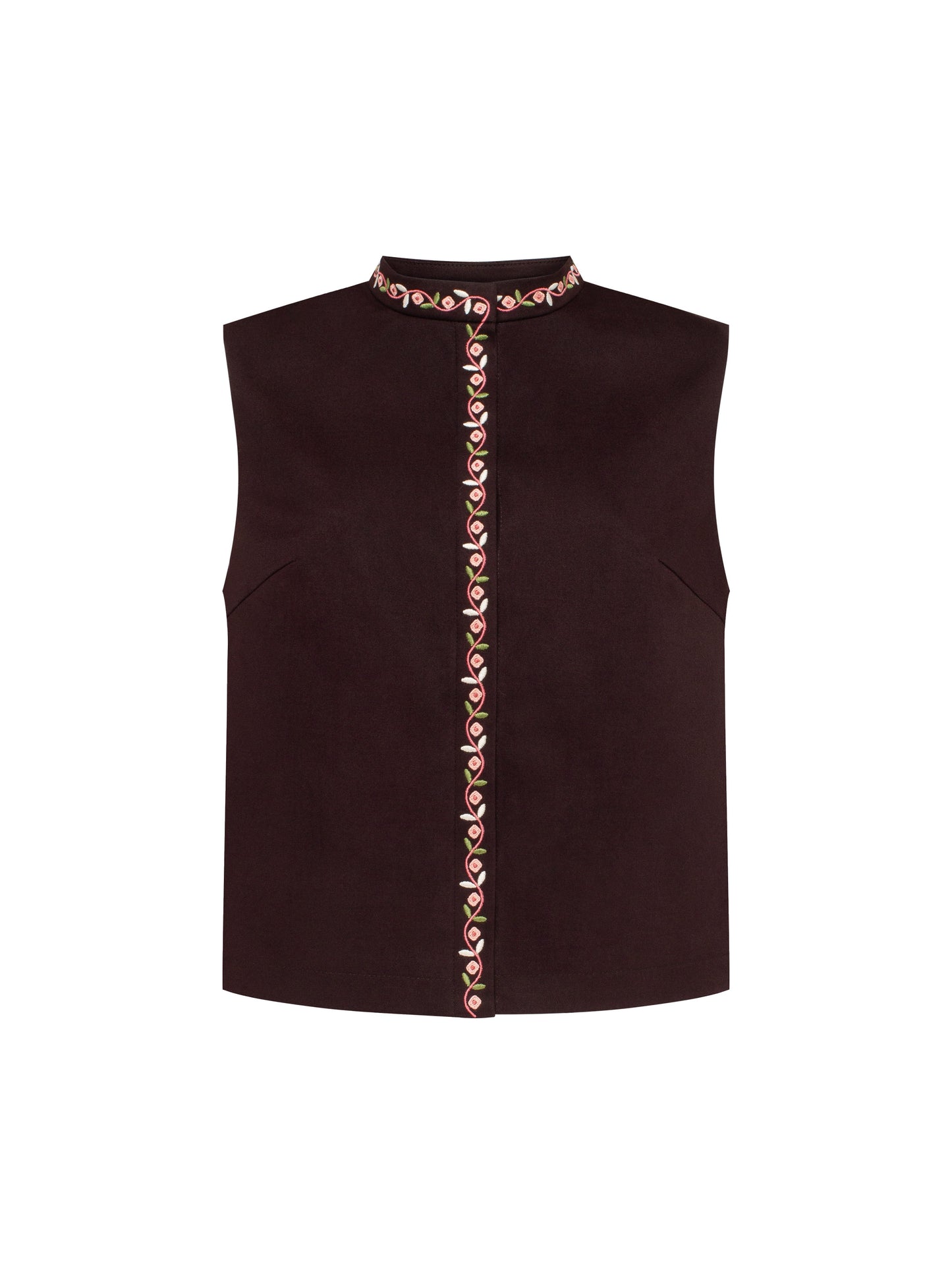 Ketiah Dark Brown Vest ETNODIM