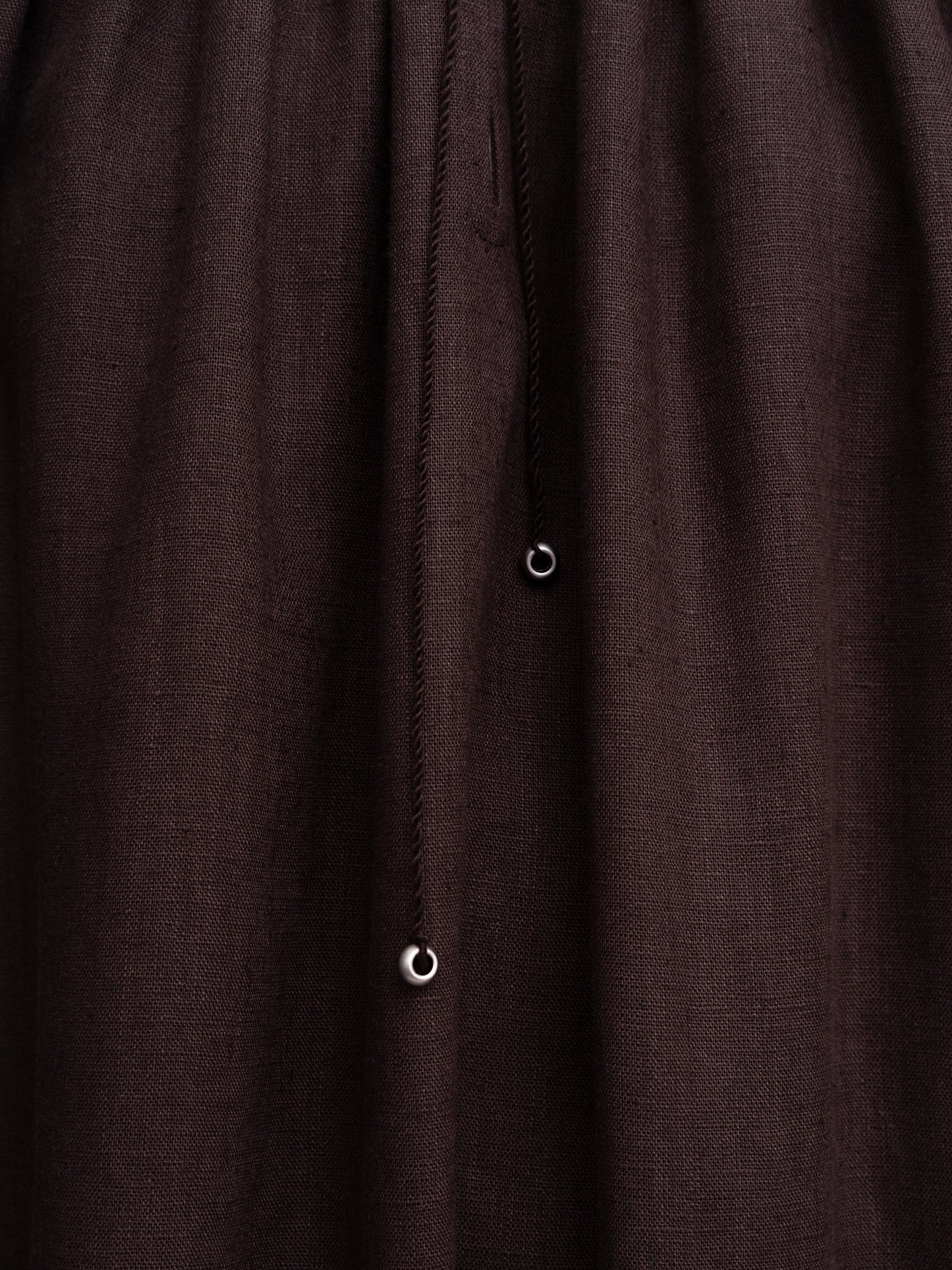 Brown embroidered dress Velina ETNODIM