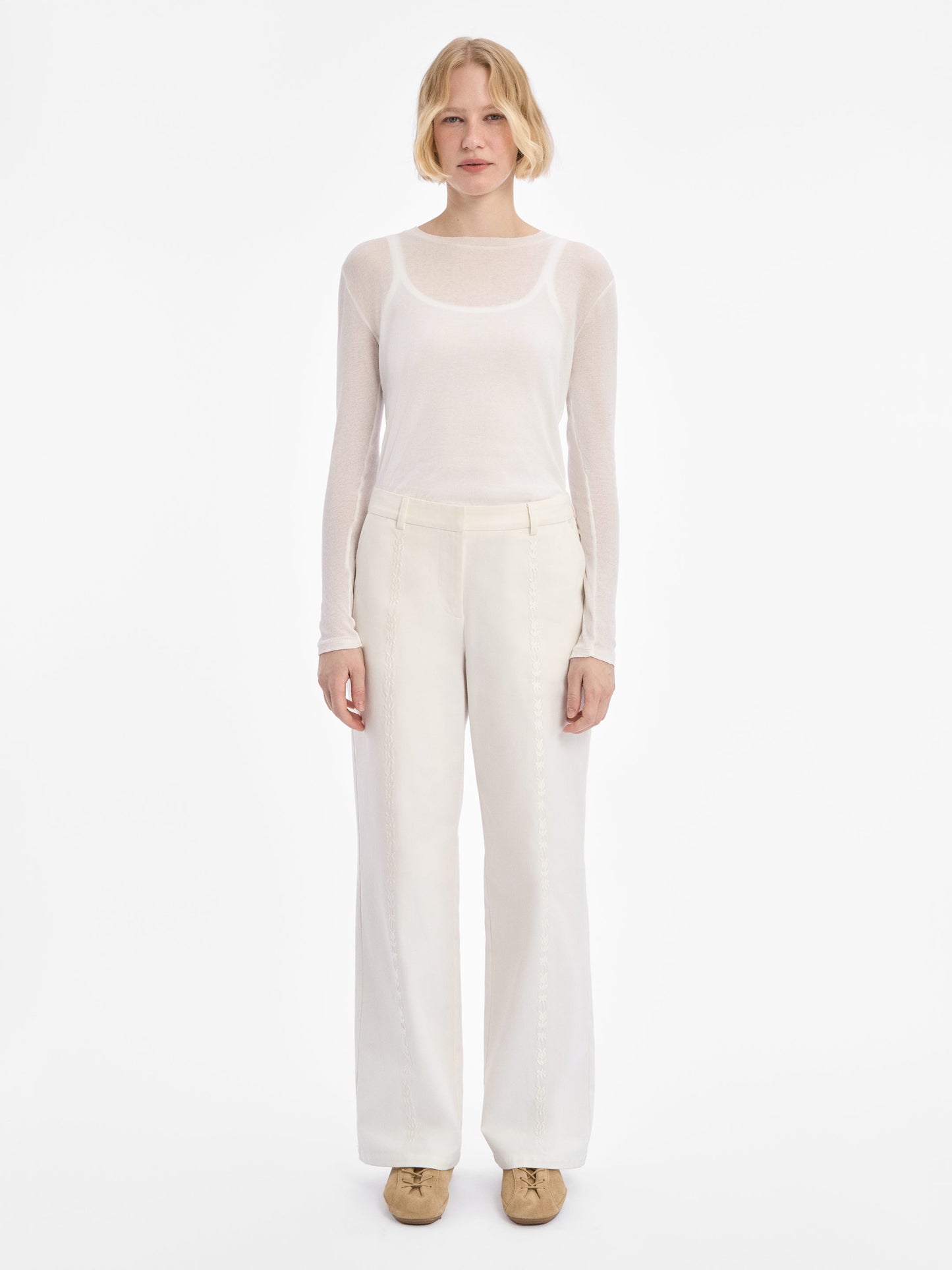 Osonnia white pants ETNODIM