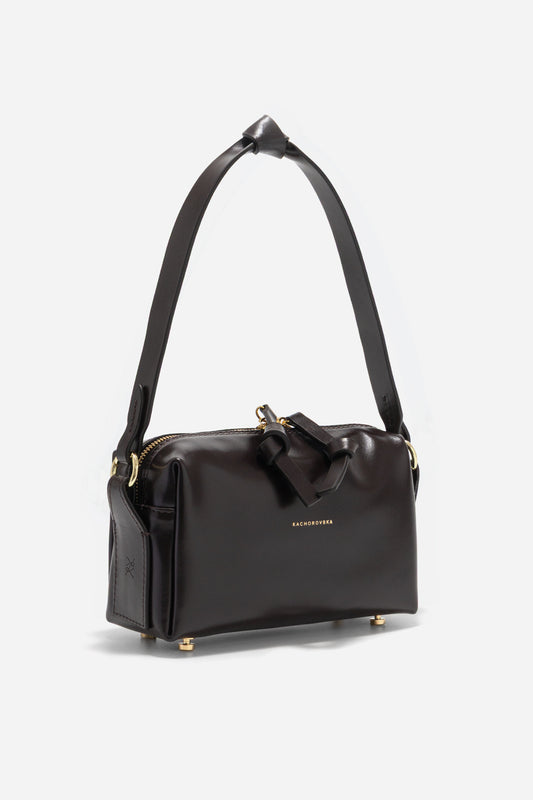 WINONA BAG IN DARK CHOCOLATE /GOLD/ KACHOROVSKA
