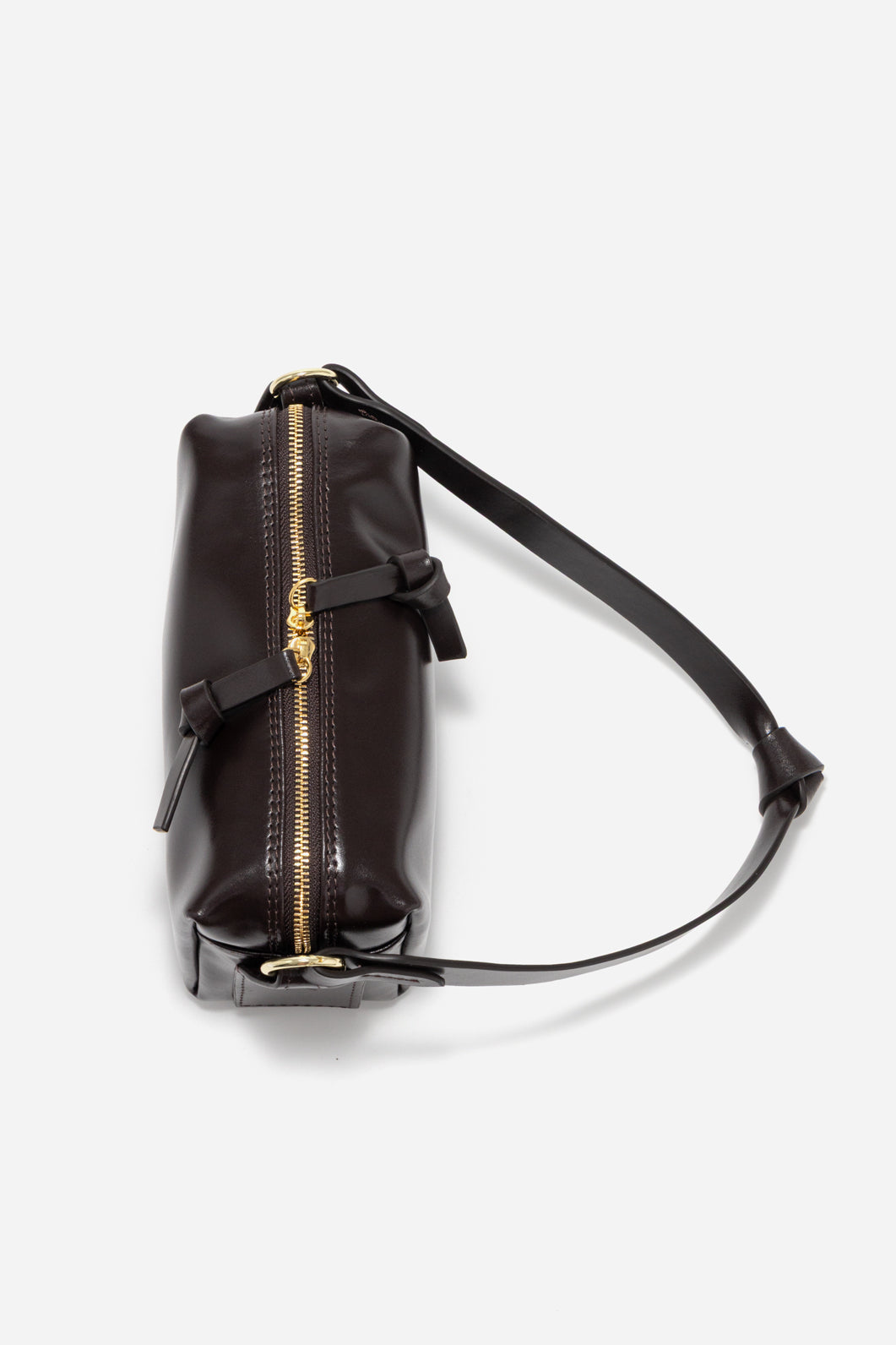 WINONA BAG IN DARK CHOCOLATE /GOLD/ KACHOROVSKA