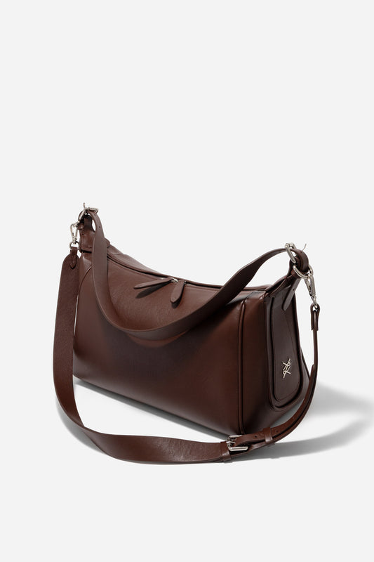 YANA BAG 37 CHESTNUT BAG /SILVER/ KACHOROVSKA