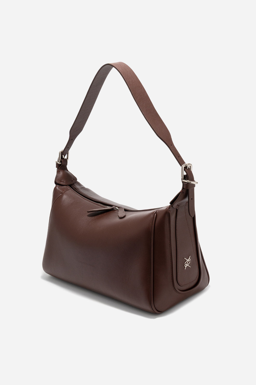 YANA BAG 37 CHESTNUT BAG /SILVER/ KACHOROVSKA
