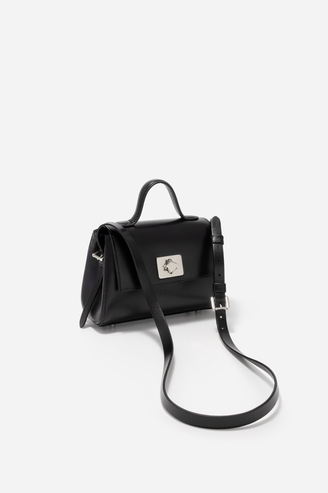 ERNESTINA 20 BLACK BAG /SILVER/ KACHOROVSKA
