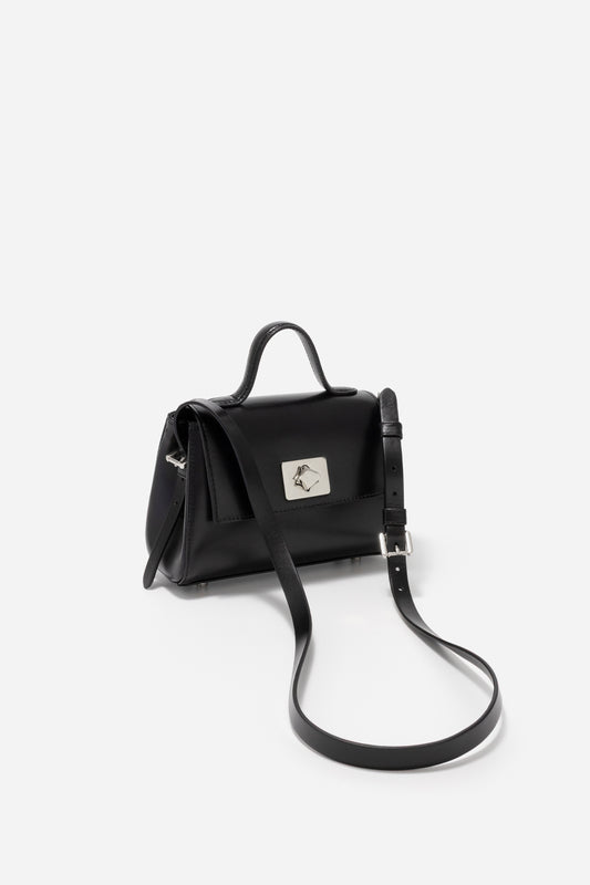 ERNESTINA 20 BLACK BAG /SILVER/ KACHOROVSKA