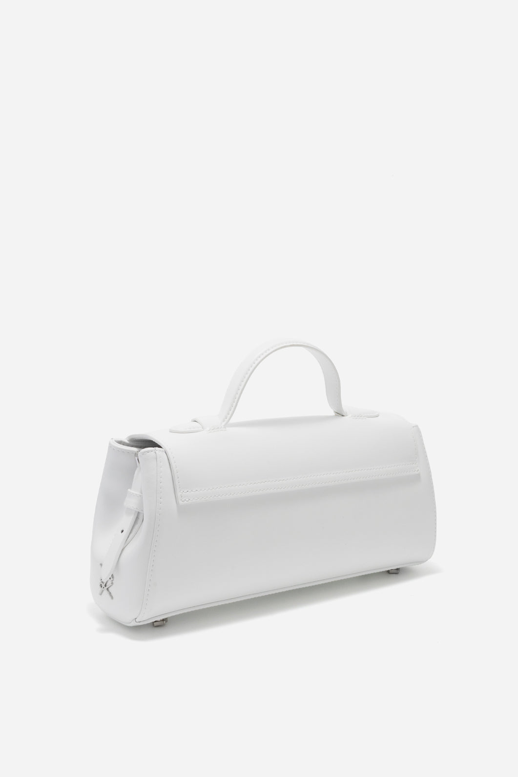 ERNESTINA BAGUETTE WHITE BAG /SILVER/ KACHOROVSKA