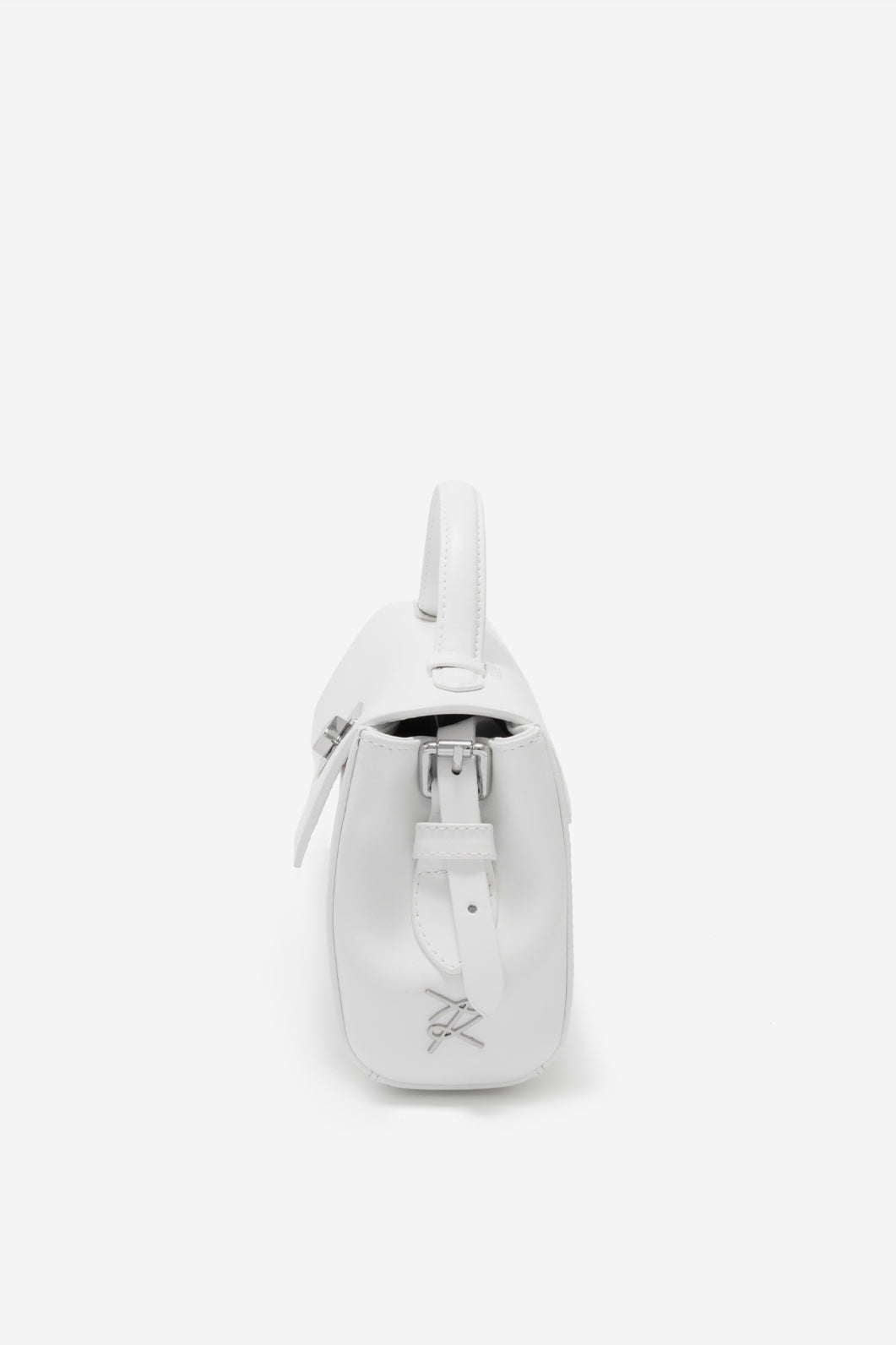 ERNESTINA BAGUETTE WHITE BAG /SILVER/ KACHOROVSKA