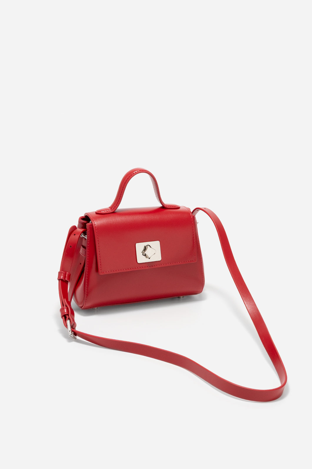 ERNESTINA 20 BAG IN A TOMATO SHADE /SILVER/ KACHOROVSKA
