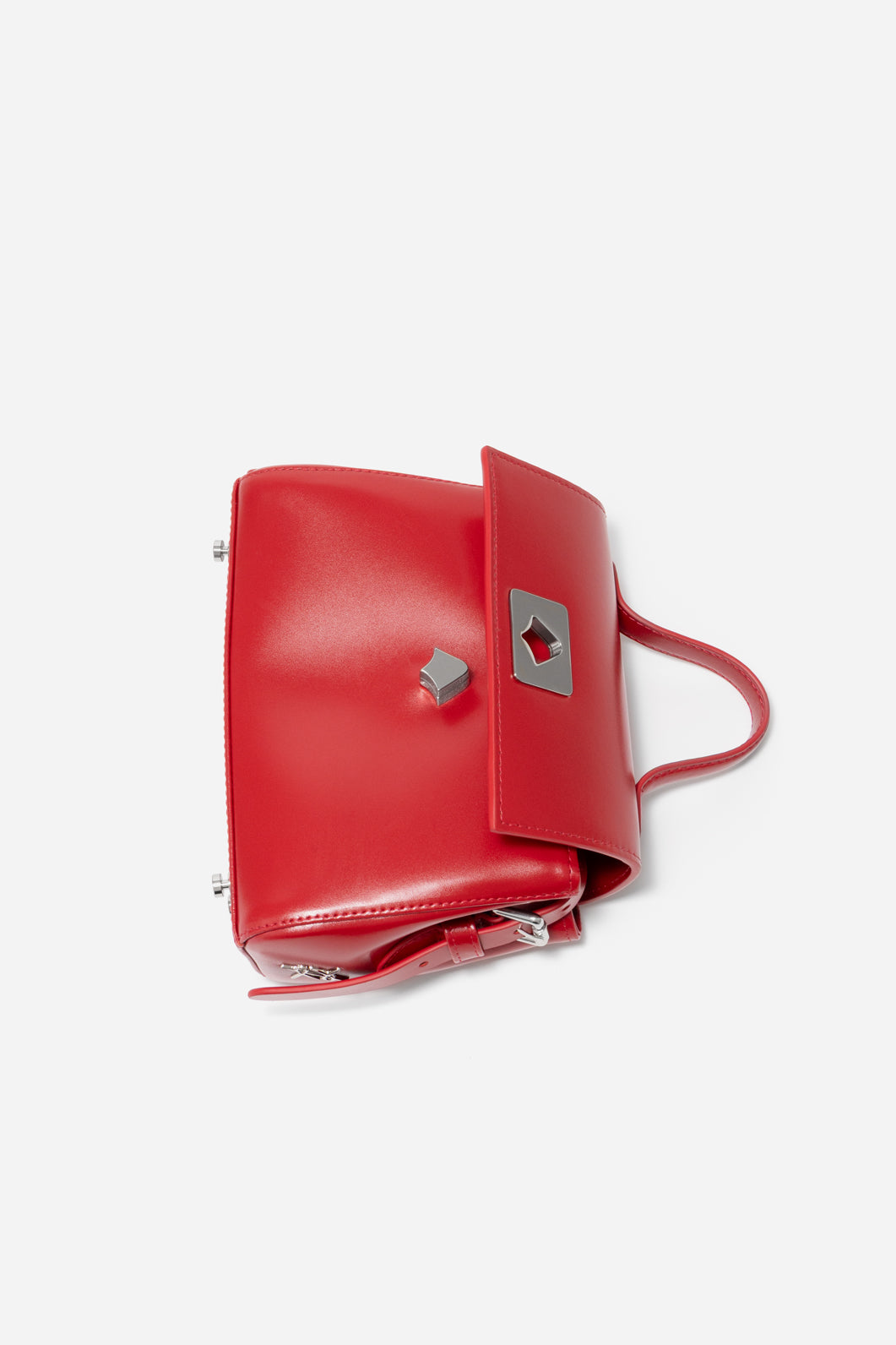 ERNESTINA 20 BAG IN A TOMATO SHADE /SILVER/ KACHOROVSKA