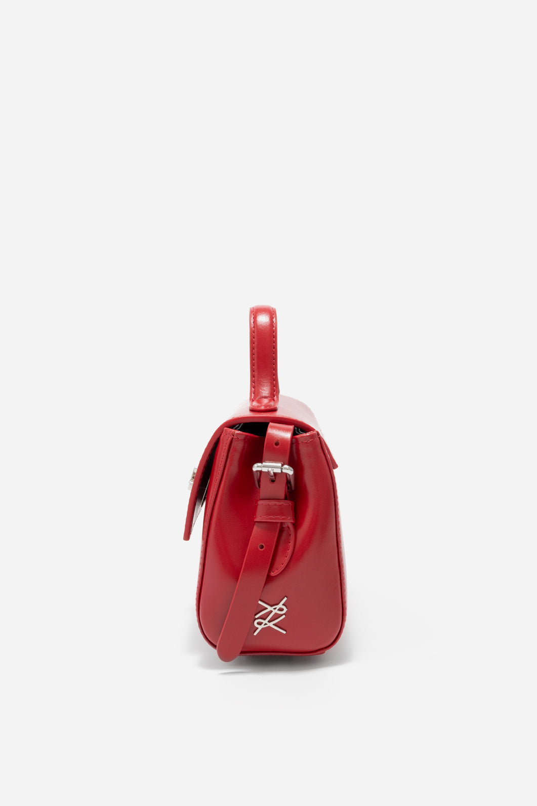 ERNESTINA 20 BAG IN A TOMATO SHADE /SILVER/ KACHOROVSKA