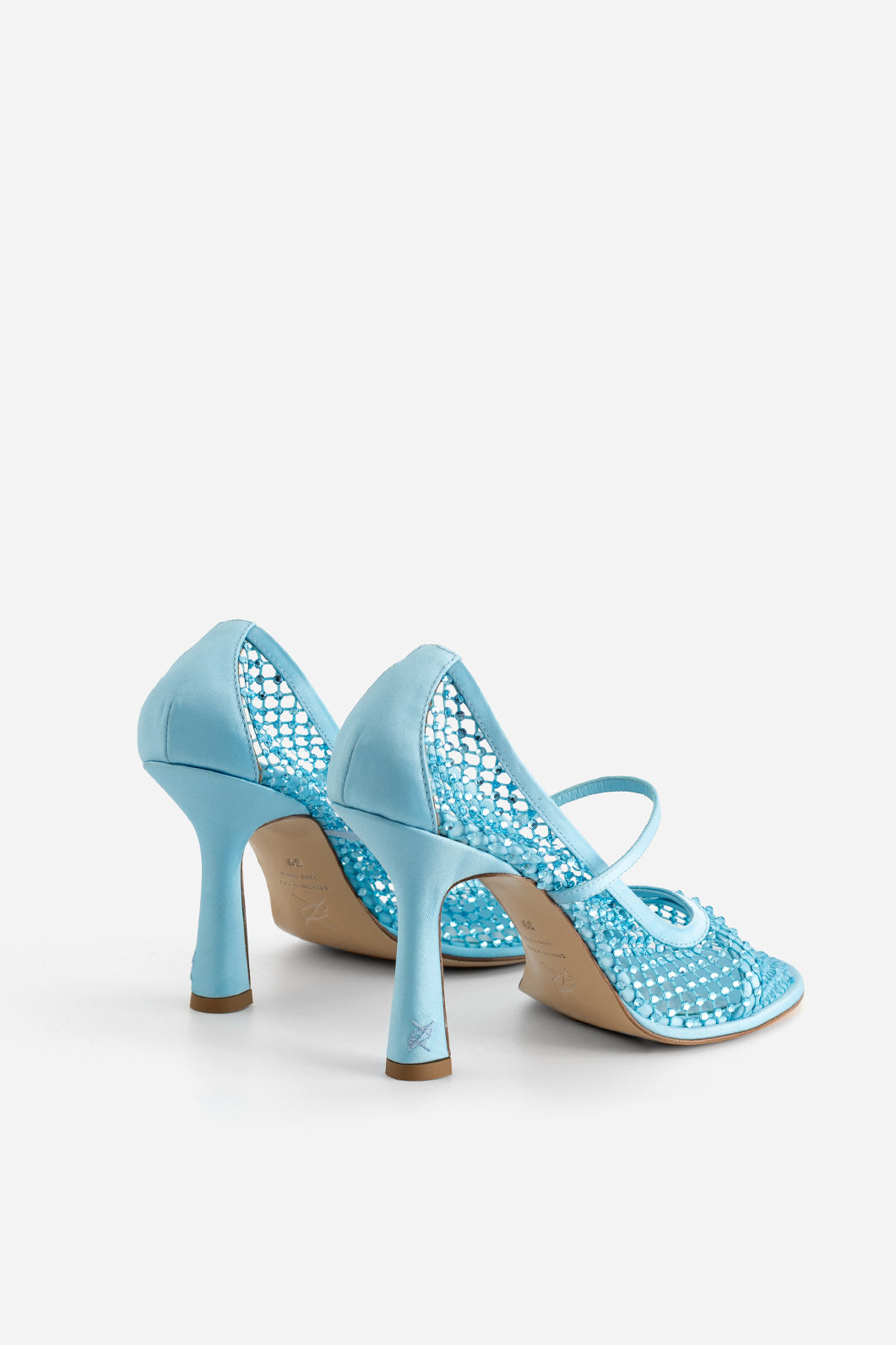 JERRY LIGHT BLUE SHOES WITH CRYSTALS KACHOROVSKA
