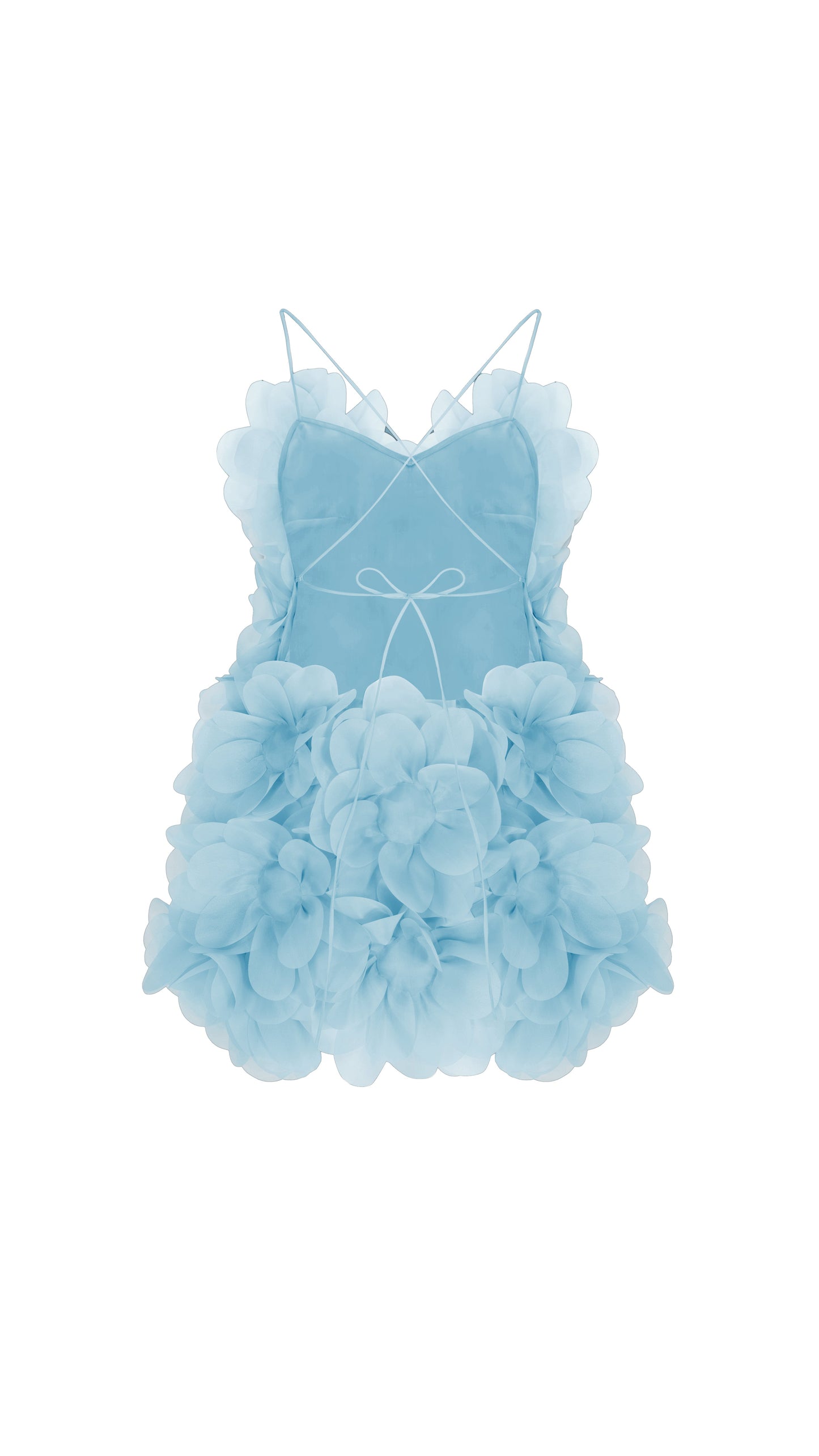 Peony Passion Dress in crisp blue PASKAL