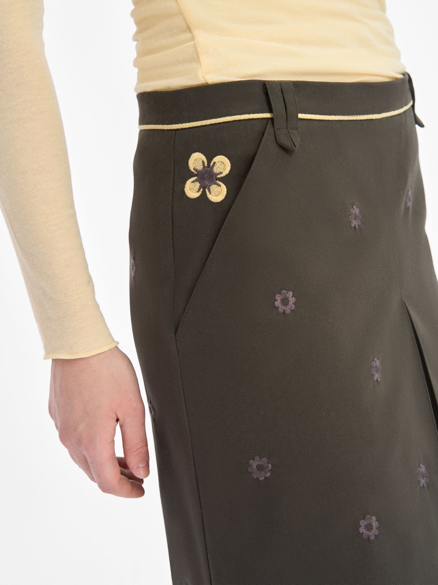 Petra embroidered skirt ETNODIM