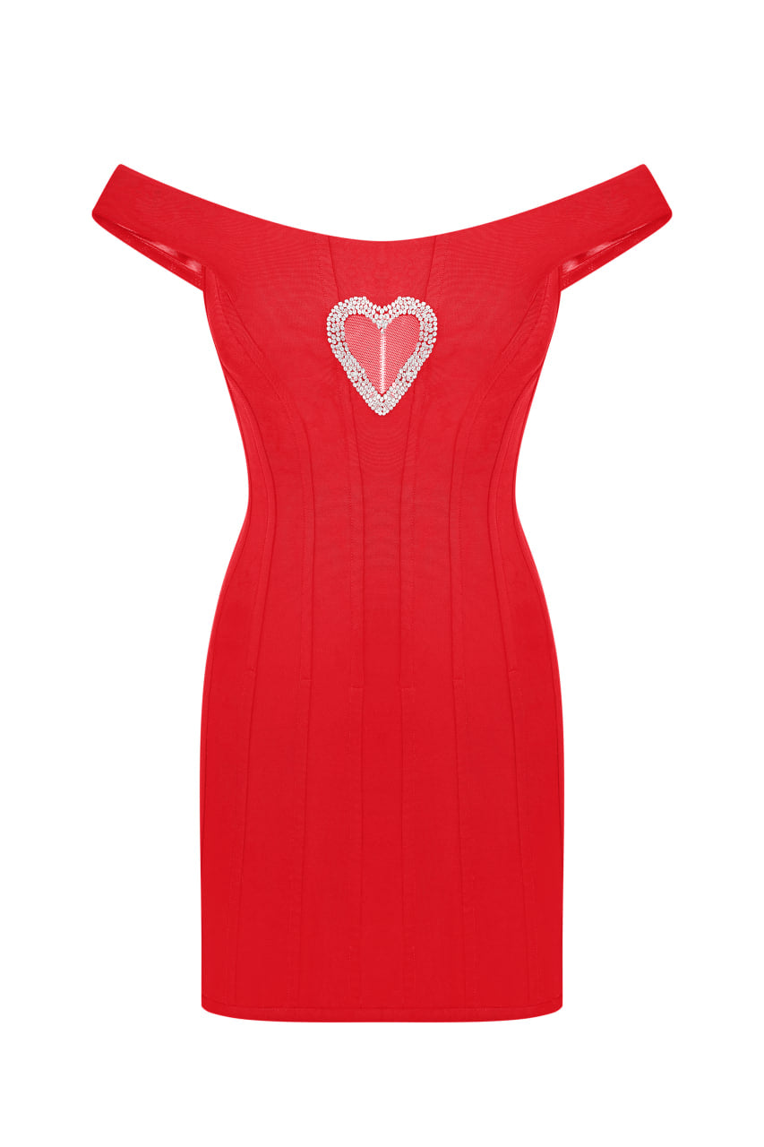 Corset dress with "Heart" cut FROLOV