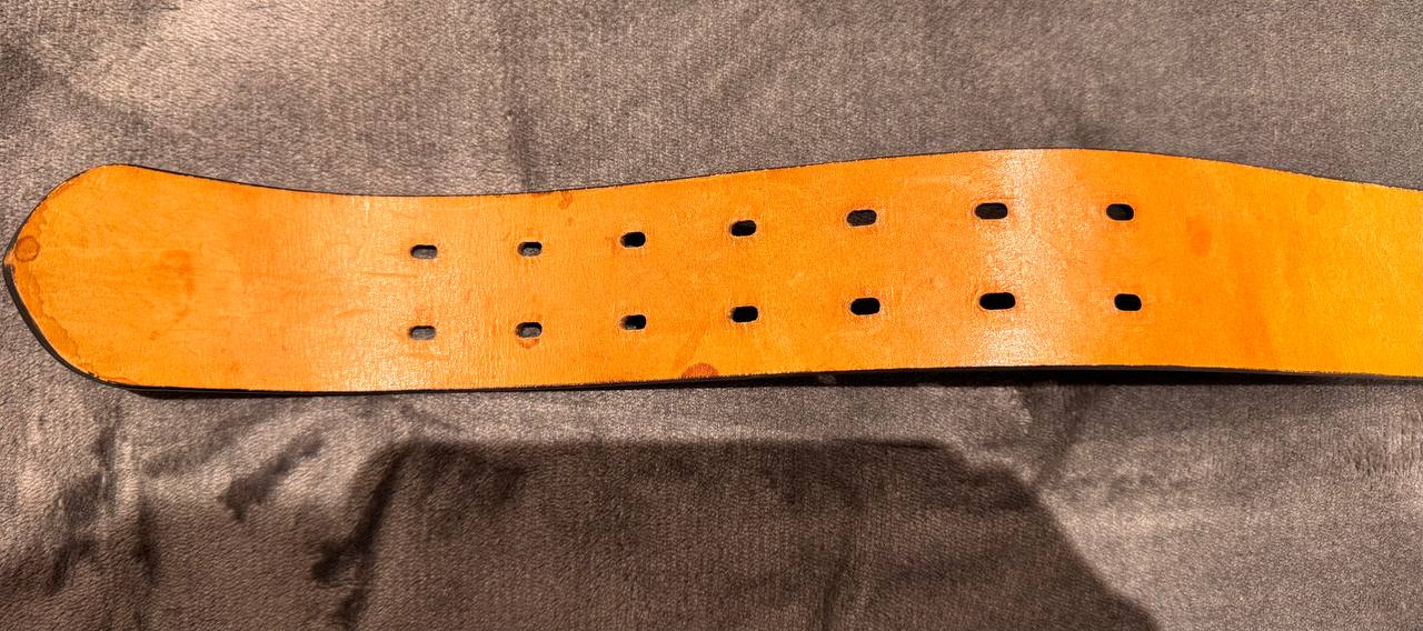 Comme des Garçon - Wide Black Leather Waist Belt (Pre-Owned)