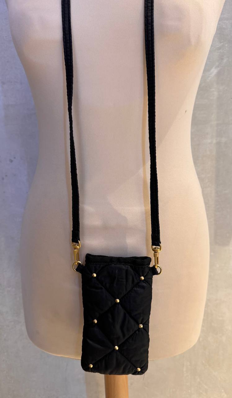 Sonia Rykiel Quilted Nylon Phone Crossbody Bag (Pre-Owned)