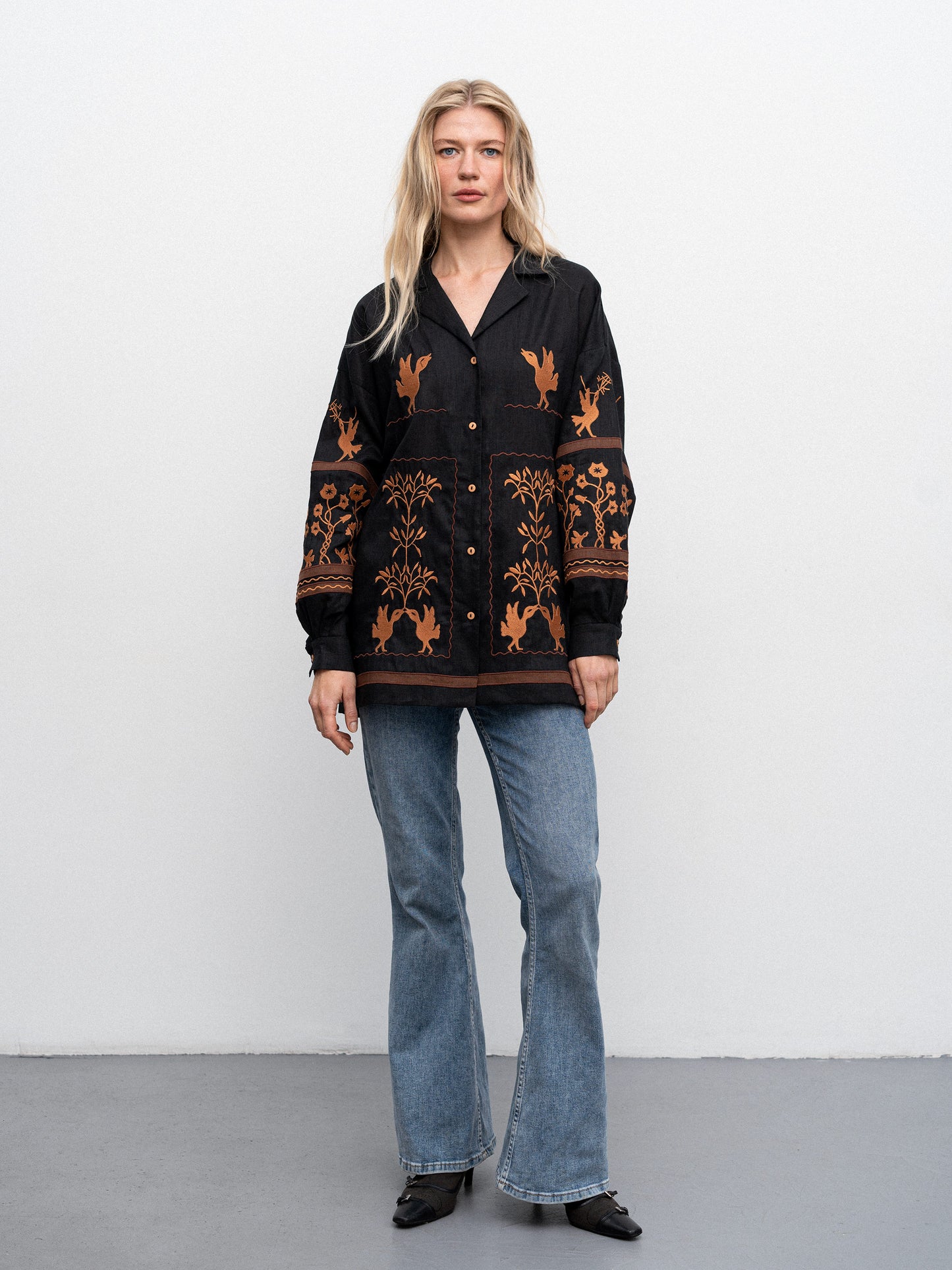 Women's embroidered shirt dedicated to Skovoroda Bayka ETNODIM