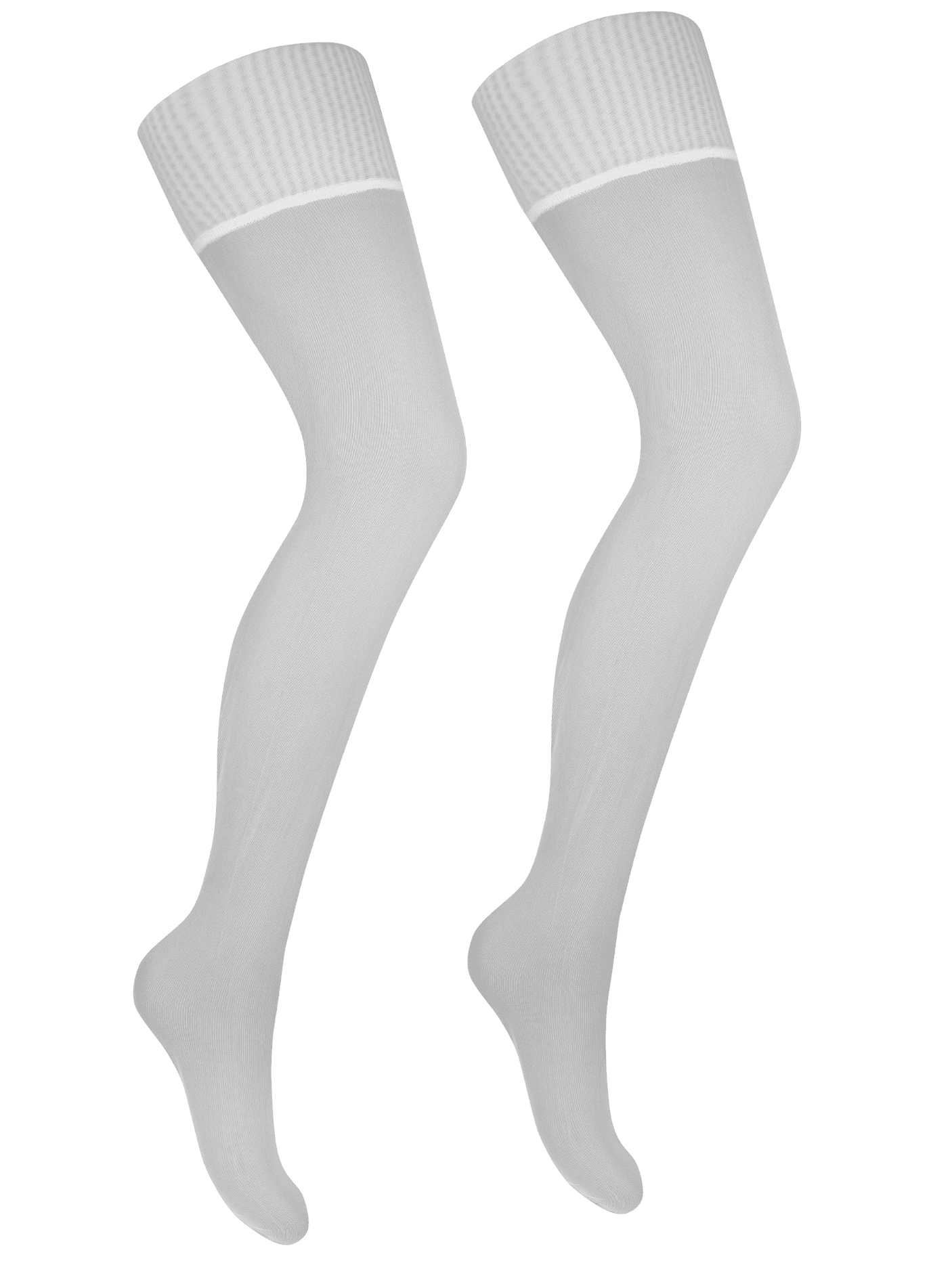 Stockings Mesh White FOX LINGERIE