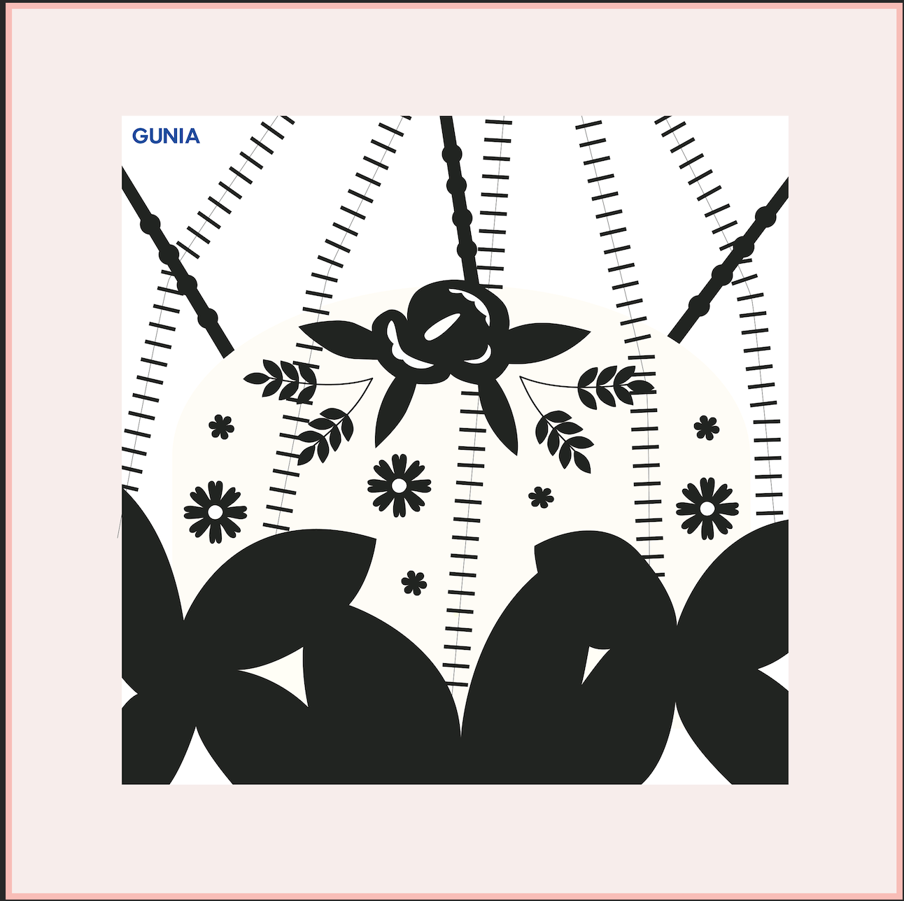 Korovai Silk Headscarf In Milk GUNIA PROJECT