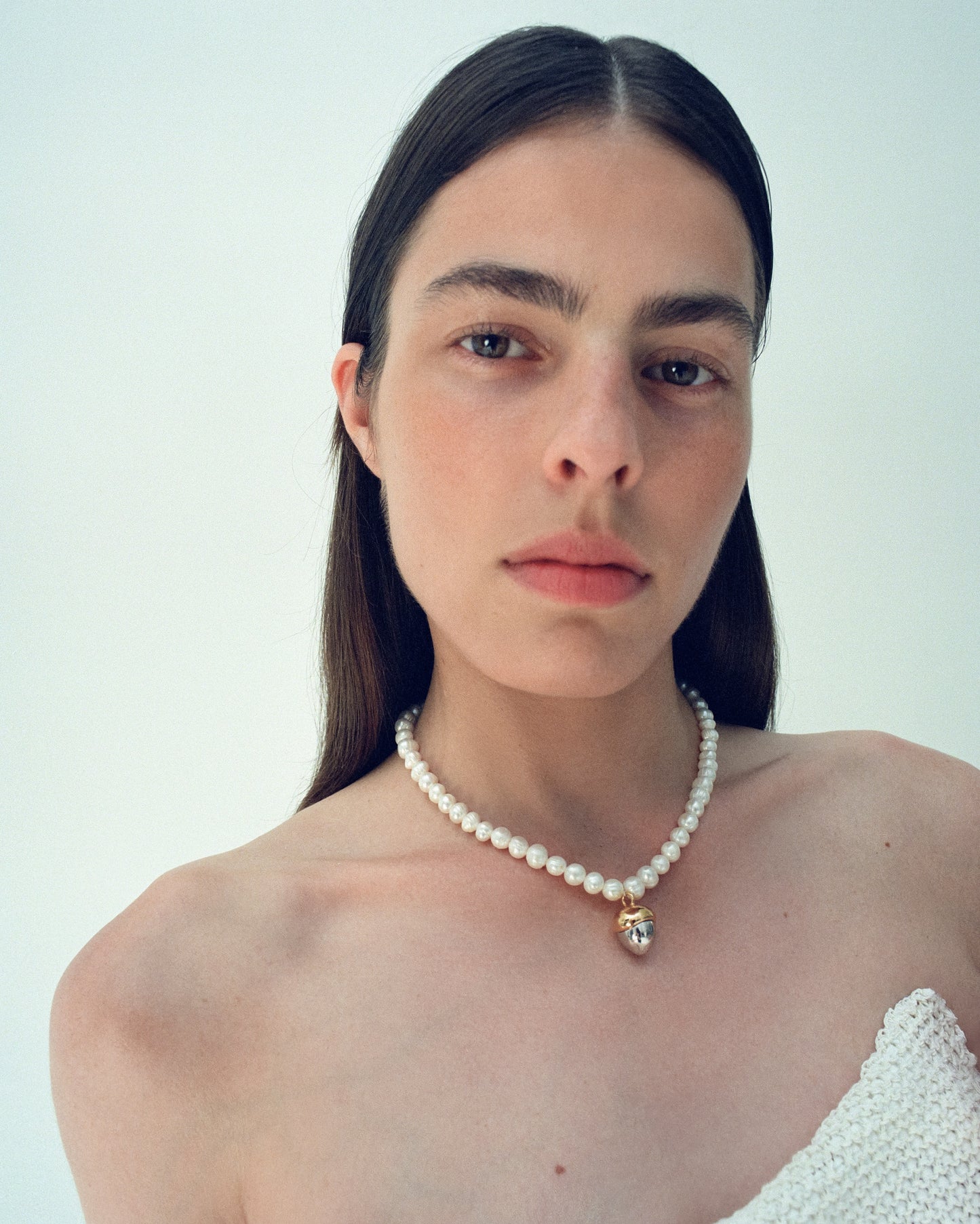 Acorn Pearl Necklace GUNIA PROJECT