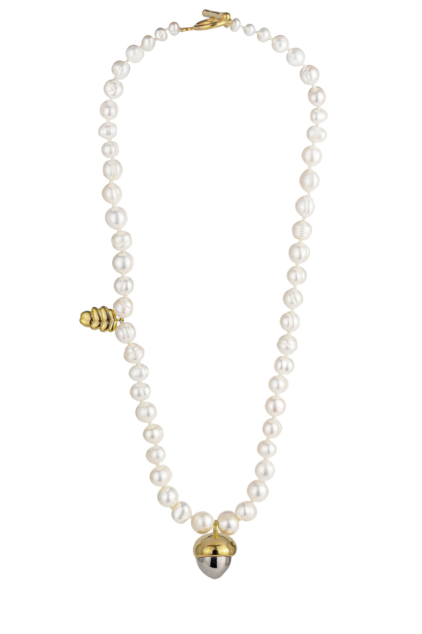 Acorn Pearl Necklace GUNIA PROJECT