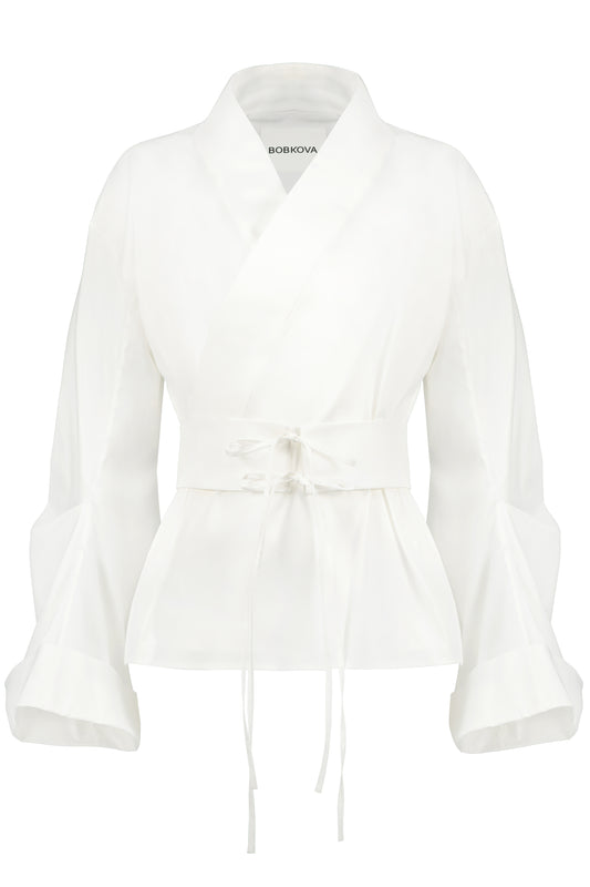 White Shirt Kimono BOBKOVA
