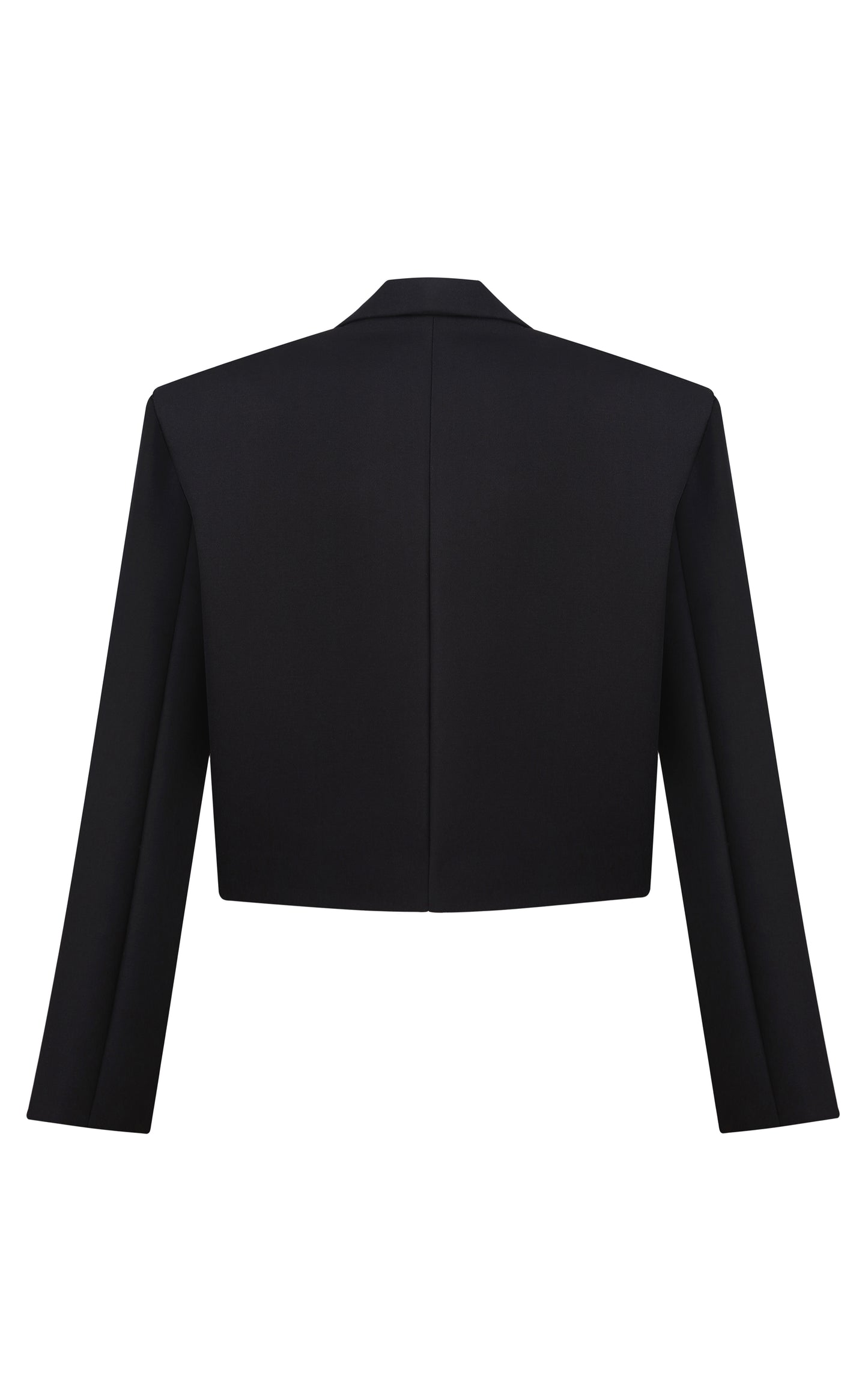 CROPPED OVERSIZED SPIRAL BLAZER Black/Crystal NUÉ