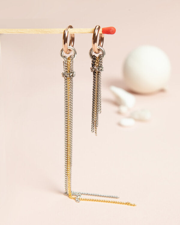 Earrings Gold Link SAMOKISH