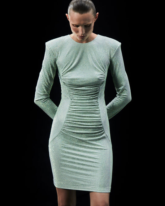 Crystal Stretch Mini Dress GASANOVA