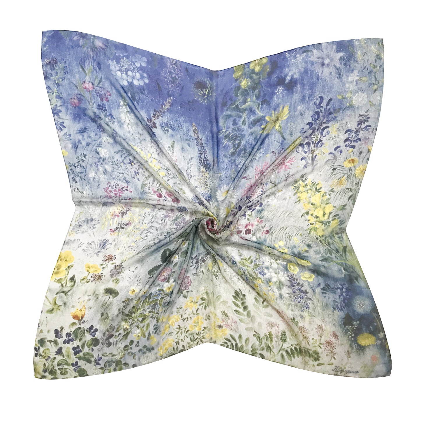 Silk Scarf Wild Flowers OLIZ