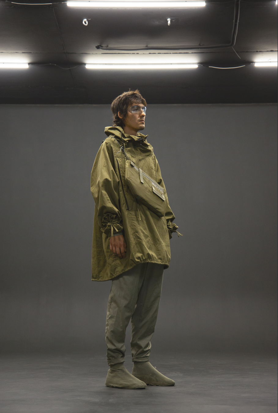 RAZOR GREEN ANORAK AATSU Angel for Fashion