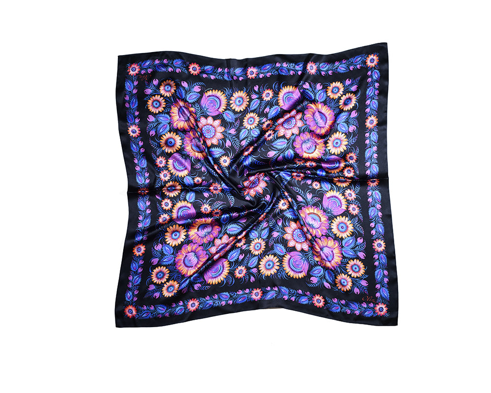 Silk Scarf Evening OLIZ