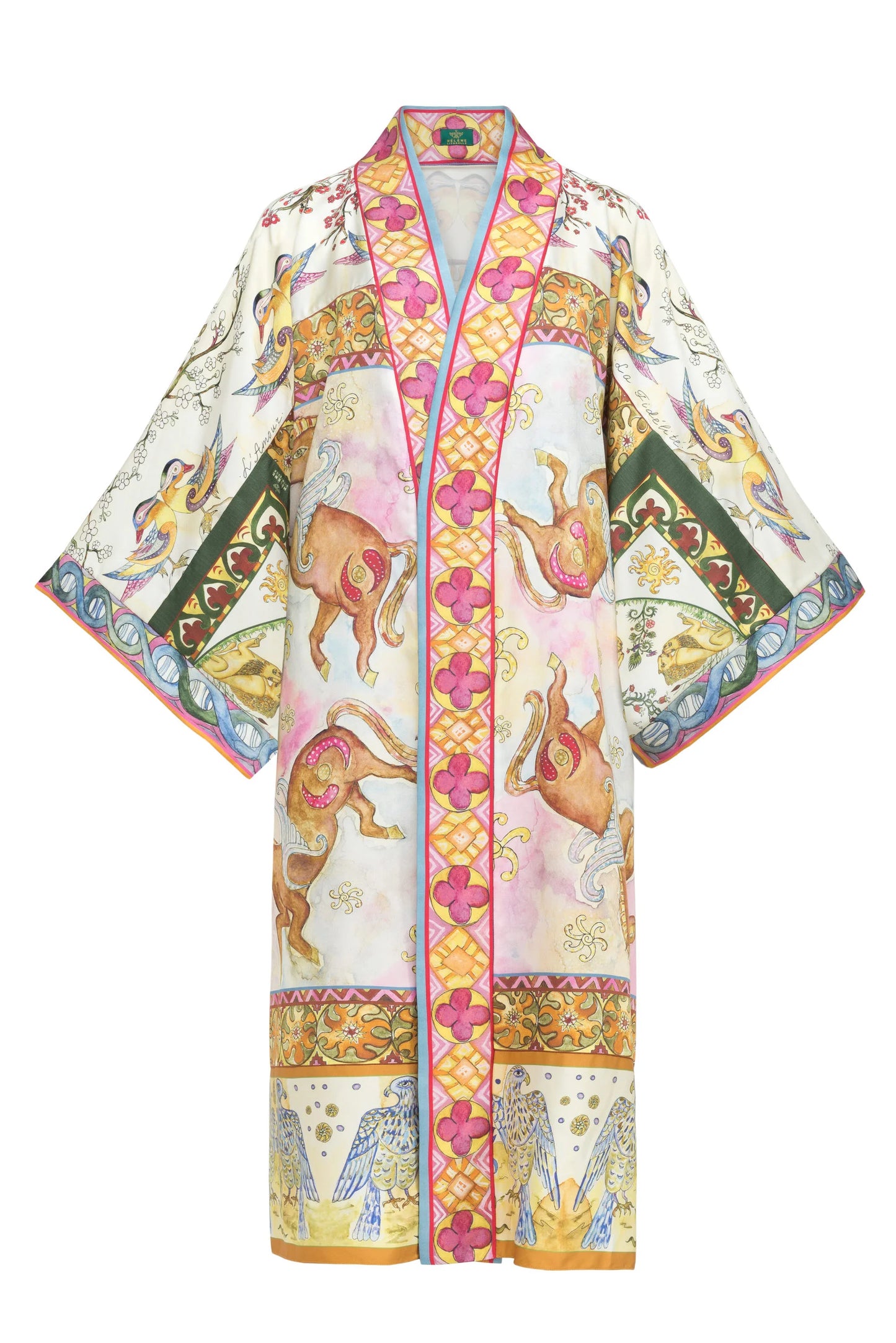 Caftan Horses + Belt With Pocket HÉLÈNE LITORELLE