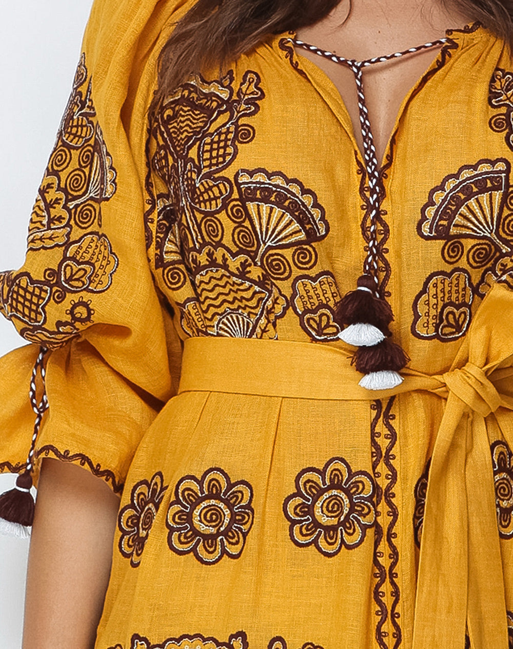 Victory Chic Mustard Maxi Dress FOBERINI Victory Chic Mustard Maxi Dress FOBERINI
