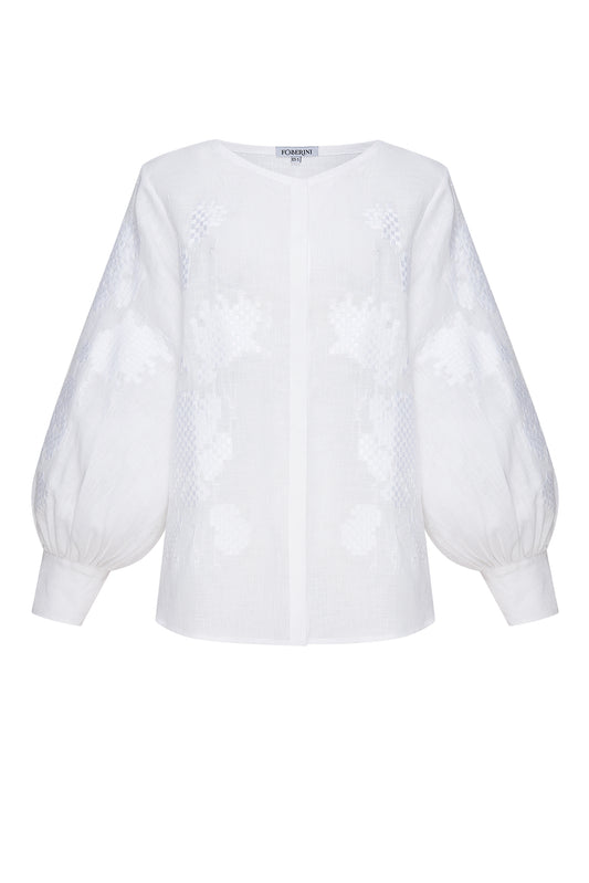 Camelia White Blouse FOBERINI