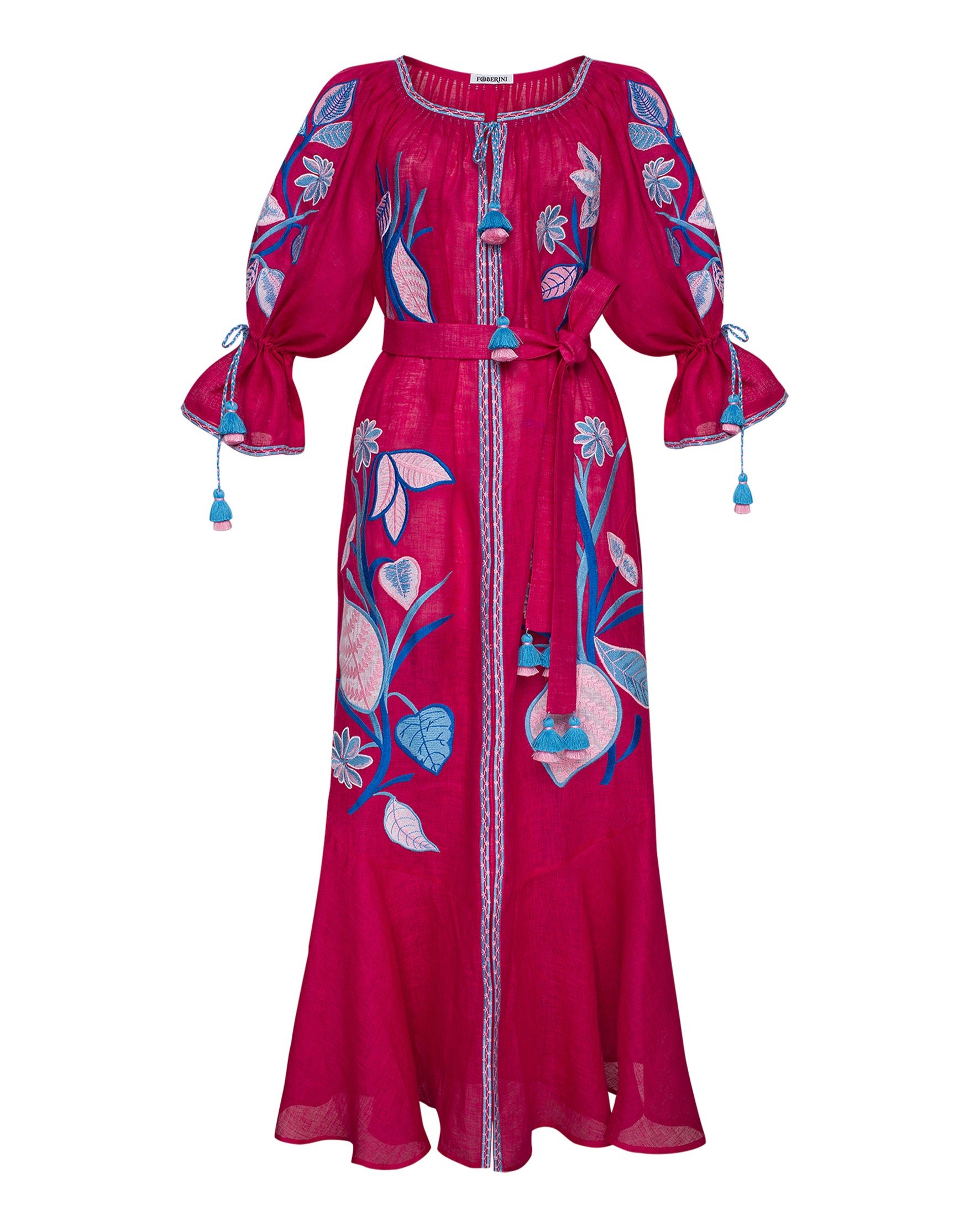 Eden Fuchsia Maxi Dress FOBERINI – Angel for Fashion