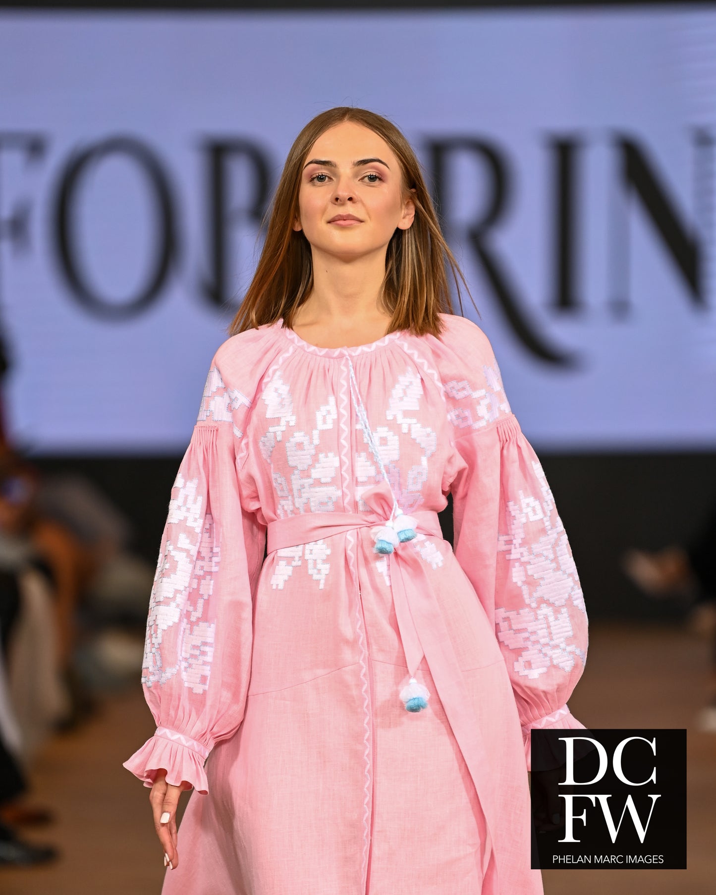 Zarina Pink Midi Dress FOBERINI