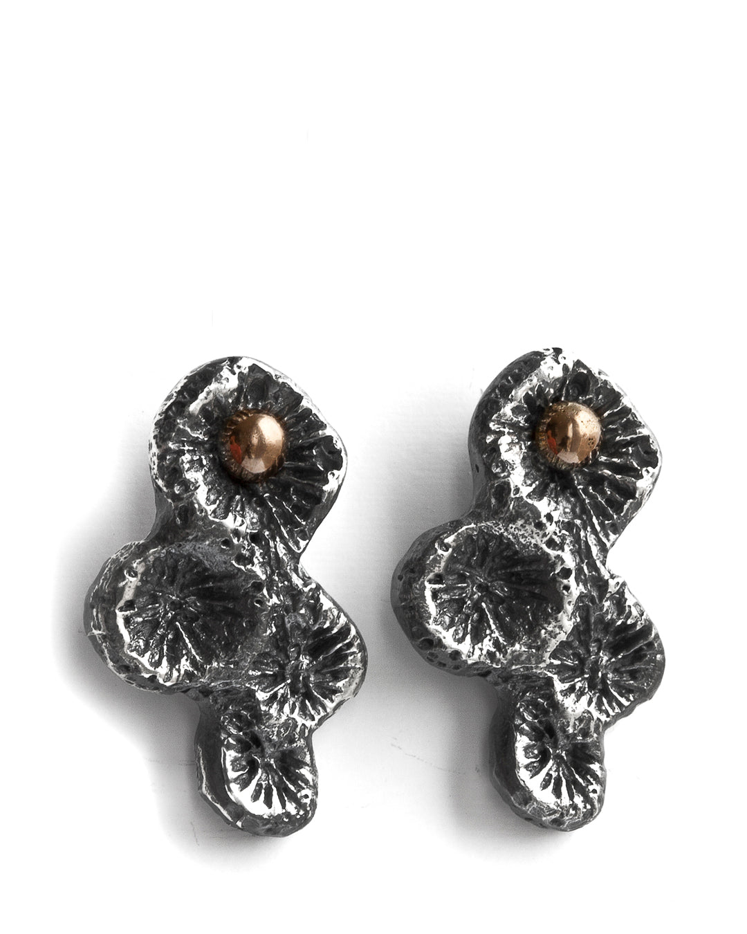 Favia Earrings Coral Shadow Collection DENIS MUSIC